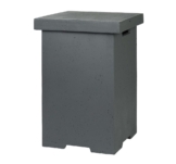 Happy Cocooning Beistelltisch für Gasflasche grau 410 x 410 x 620 mm