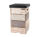 Happy Cocooning Beistelltisch NICE & NASTY für Gasflasche schwarz 410 x 410 x 620 mm