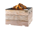 Happy Cocooning Feuertisch NICE & NASTY quadratisch grau 760 x 760 x 460 mm