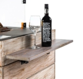 Happy Cocooning Seitentische NICE & NASTY Teak Ablage für Feuertisch 2 Stück