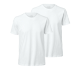 Tchibo - 2 T-Shirts mit Rundhalsausschnitt - Herren - Gr. XL - weiß
