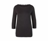 Tchibo - Shirt mit 3/4-Arm - Damen - Gr. M - schwarz