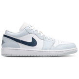 Jordan 1 Low Herren Sneaker - Blau - Größe 47.5 - Leder