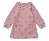 Tchibo - Kinder-Sweatkleid - Baby - Gr. 86/92 - dunkelrosa