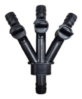 Ubbink Dreiwegehahn Regelbar 19 mm (3/4") für Teich Schlauch Wasserspeier