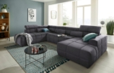 DOMO collection Wohnlandschaft Brandon, whlw. mit Sitztiefenverstellung, whlw. Nierenkissen, mit Kopfteilverstellung, wahlweise Sitztiefenverstellung, U-Form
