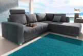 Jockenhöfer Gruppe Ecksofa Orlando L-Form, B: 257 cm, mit Bettfunktion, Bettkasten, Zierkissen & Kopfstützen