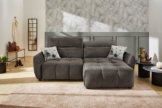 Jockenhöfer Gruppe Ecksofa Zoom L-Form, B: 263 cm, mit 60 cm elektr. Sitztiefenverstellung, 140kg Belastbarkeit, USB-Anschluss, Kopfteilverstellung & Zierkissen