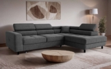 OTTO home Ecksofa AADEN Schlafsofa 254 cm - OTTO. Verlässliche Qualität., mit Bettfunktion, Bettkasten, Kopfstützen, rechts/links bestellbar