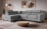 OTTO home Ecksofa AADEN Schlafsofa 254 cm - OTTO. Verlässliche Qualität., mit Bettfunktion, Bettkasten, Kopfstützen, rechts/links bestellbar