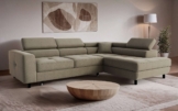 OTTO home Ecksofa AADEN Schlafsofa 254 cm - OTTO. Verlässliche Qualität., mit Bettfunktion, Bettkasten, Kopfstützen, rechts/links bestellbar