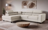 OTTO home Ecksofa AADEN Schlafsofa 254 cm - OTTO. Verlässliche Qualität., mit Bettfunktion, Bettkasten, Kopfstützen, rechts/links bestellbar