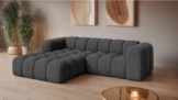 OTTO home Ecksofa KALLIE L-Form, 248 cm - OTTO. Verlässliche Qualität., Bubble Optik, moderne Steppung, hoher Sitzkomfort