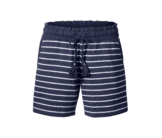 Tchibo - Jerseyshorts - Damen - Gr. L - dunkelblau/gestreift