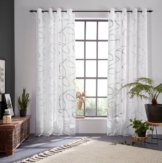Bruno Banani Gardine Tilo (1 St), Ösen, transparent, Ausbrenner, transparent, Ausbrenner, gewebt, verschiedene Größen