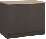 KOCHSTATION Unterschrank KS-Virginia 100 cm breit, mit 2 Türen und 2 Schubkästen