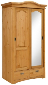 OTTO home Schiebetürenschrank Konrad (B/H/T ca. 111/207/64 cm) Breite 111 cm, aus massiver, FSC®-zertifizierter Kiefer