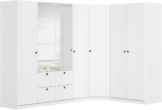 rauch Schrank-Set Skagen, (Set, 3-St), Eckschrank, 2- und 4-trg. Schrank mit Schubkästen und Spiegel