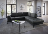sit&more Ecksofa Bendigo L-Form, inklusive Sitztiefenverstellung, Bodenfreiheit 12 cm, in 2 Fußfarben
