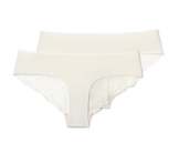 Tchibo - 2 Magic-Cut-Brazil-Slips - Damen - Gr. L - creme