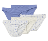 Tchibo - 5 Slips - Damen - Gr. XL - creme