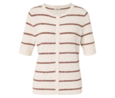 Tchibo - Feinstrick-Cardigan mit Leinen - Damen - Gr. XL - creme