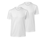 Tchibo - 2 Jersey-Halbarm-Unterhemden - Herren - Gr. L/6 - weiß